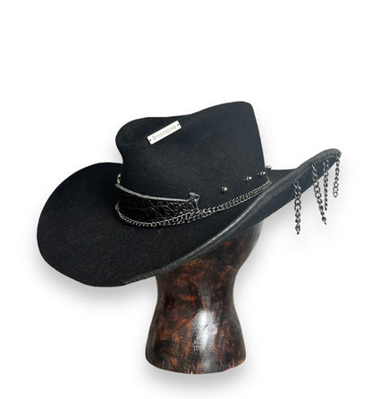 Cowboy hat "MASTER BLACK"