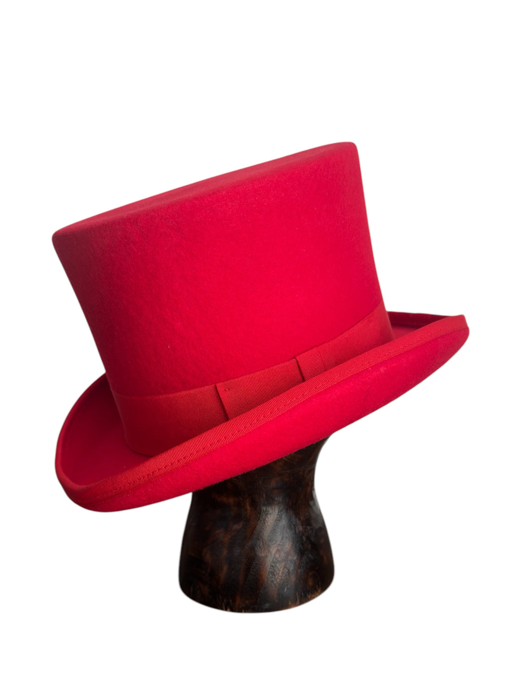SCARLET — червен цилиндър Josephine Hats, профил