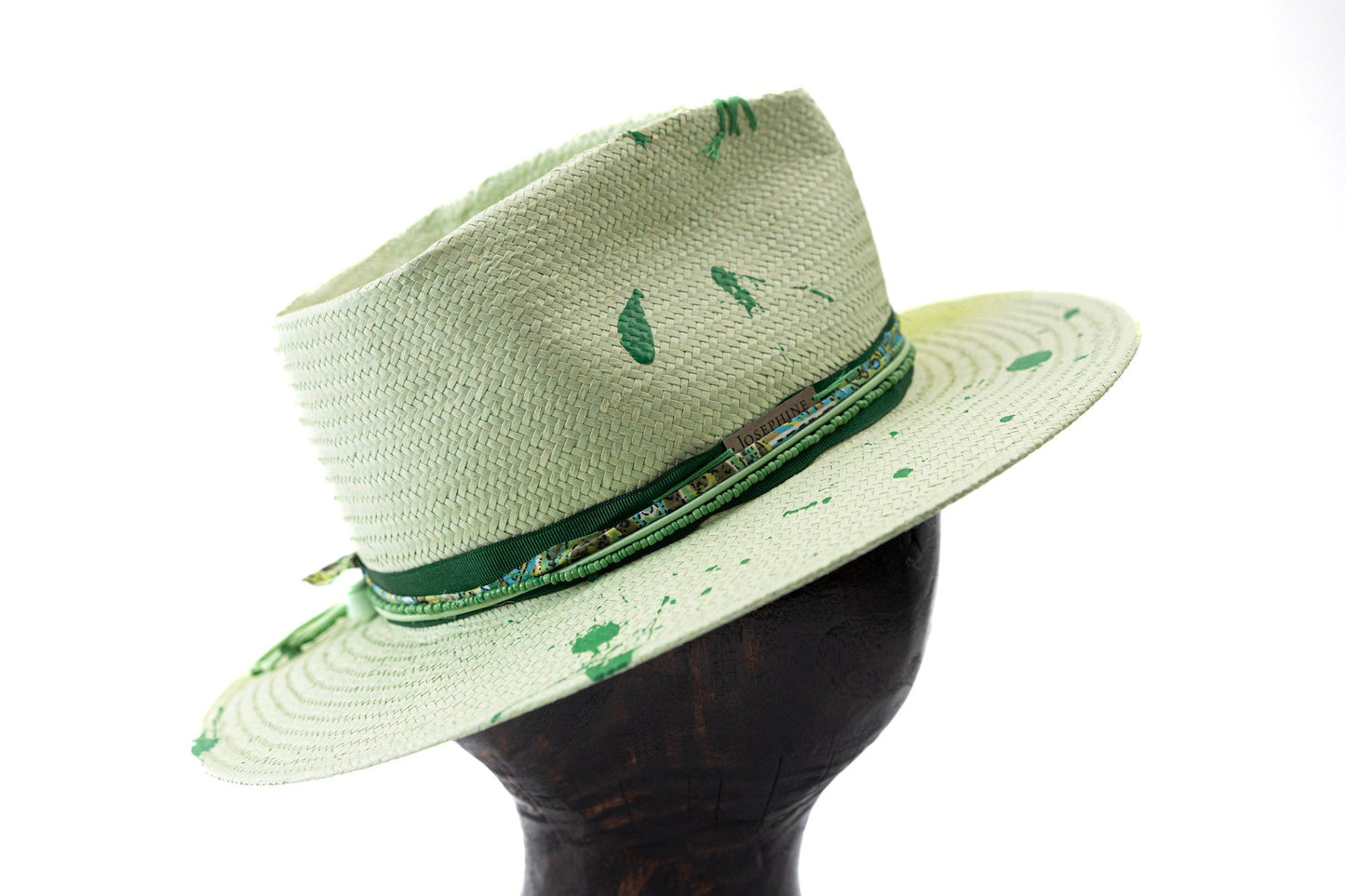 Лятна шапка Федора в ментово зелено "MINT"