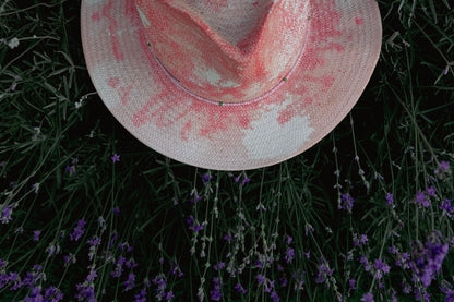Summer and Flower Fedora in Pink "Flamingo"