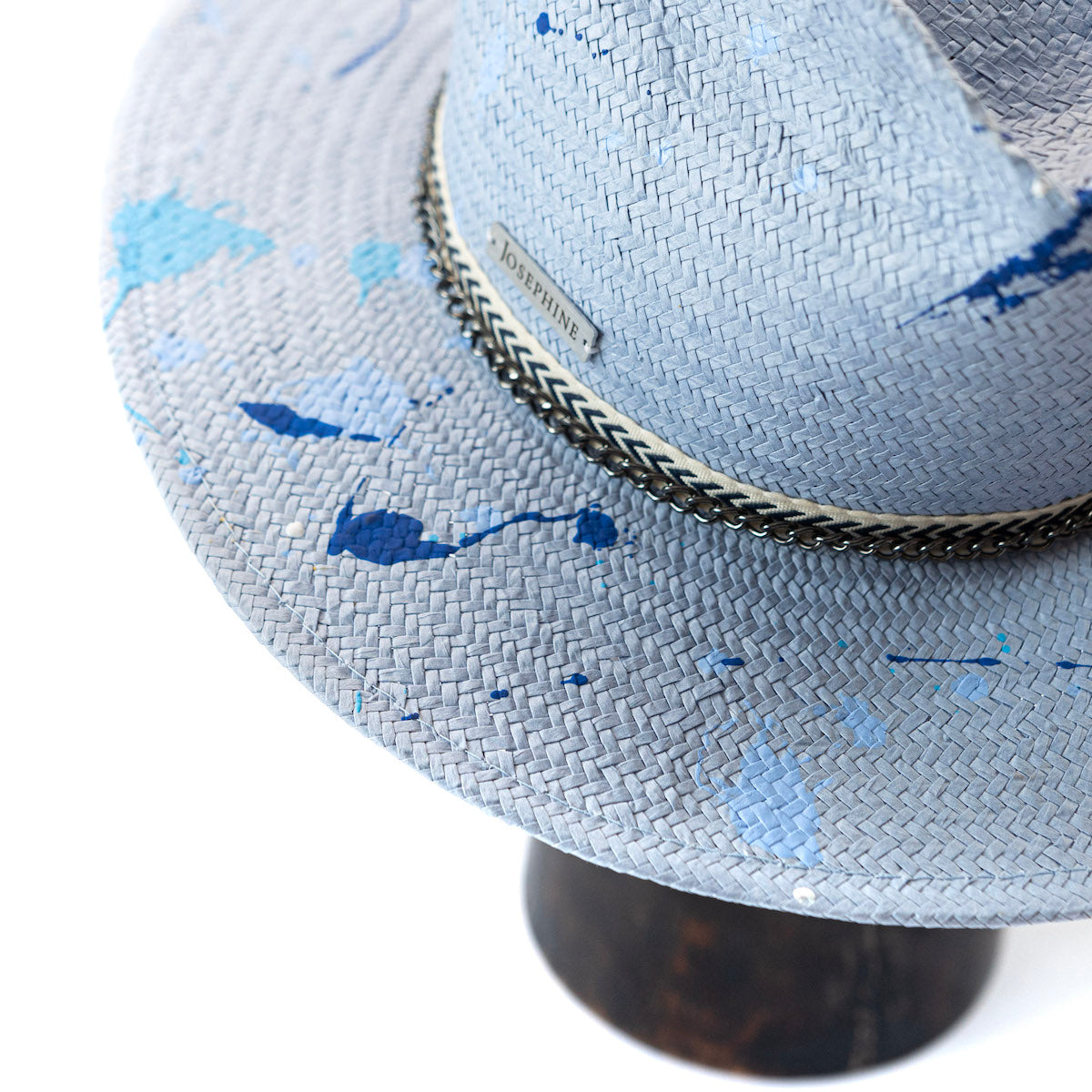 Urban style summer hat "Mery in Blue"