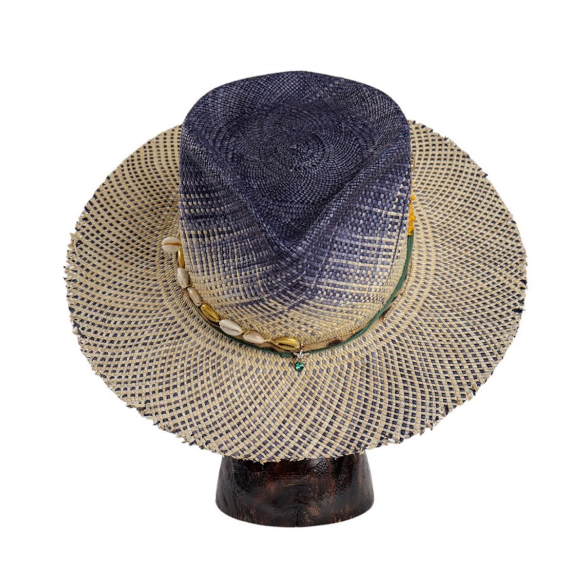 Panama straw hat BLUE SHELL 