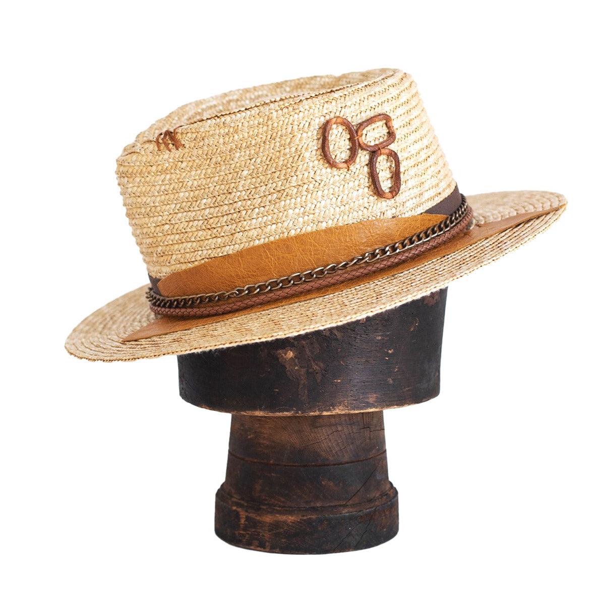 Лятна шапка с акценти от кожа CUBA LIN