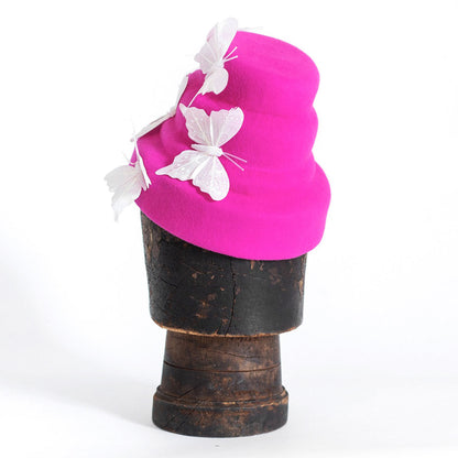 Розова шапка без периферия PINK BUTTERFLY
