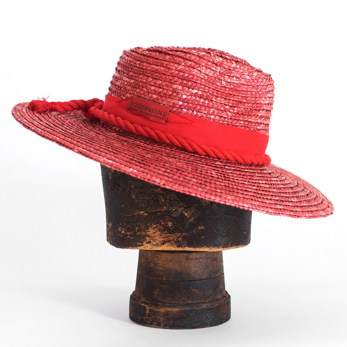 Fedora summer hat RED SHELL
